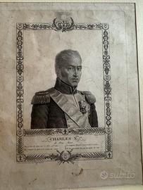 Portrait Engraving Of King Charles X The Beloved