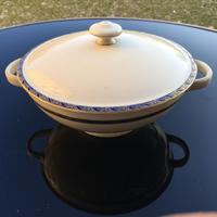 Zuppiera Rosenthal vintage bordo blu cobalto e oro