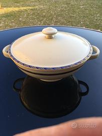 Zuppiera Rosenthal vintage bordo blu cobalto e oro