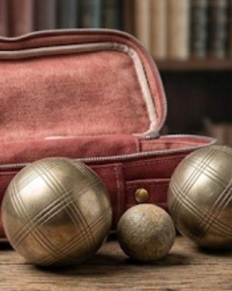 Bocce Pétanque Vintage Bronzo 80mm + Borsa

