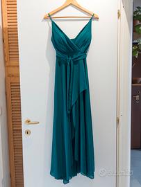 Vestito cerimonia petrolio - nuovo con cartellino