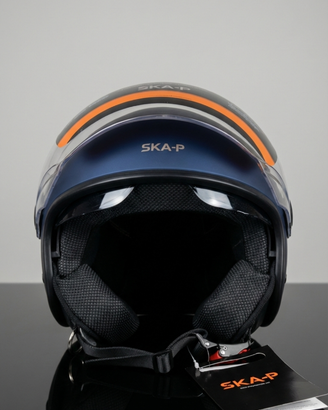 Casco SKA-P 1SH ZED Blu Satinato S Nuovo