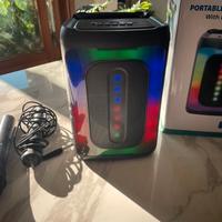 Macchina per Karaoke con 2 microfoni