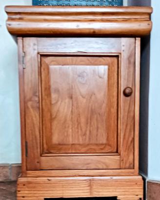 Comodino teak robusto 