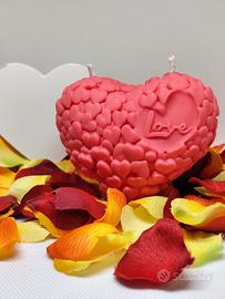 Candela Profumata forma di Cuore con scritta