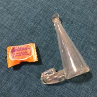 Antiquariato abbeveratoio in vetro soffiato