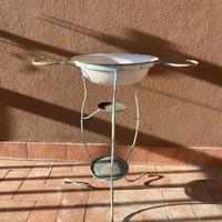 Porta catino vintage in ferro battuto