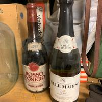 Bottiglie di vino d'epoca storiche