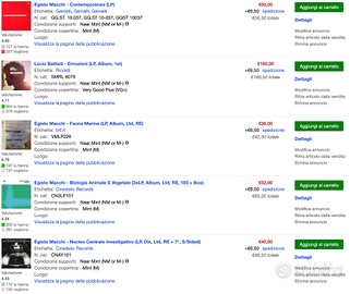 Vinili CD LP vintage e non