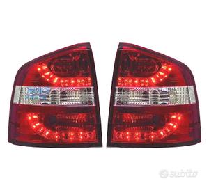 FANALI SKODA OCTAVIA KOMBI 05-13 LED ROSSO CROMATO