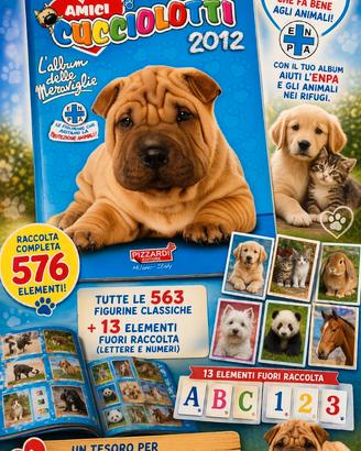 Collezione album figurine "Amici Cucciolotti" 2012