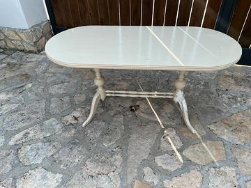 Tavolino bianco tavolo shabby vintage