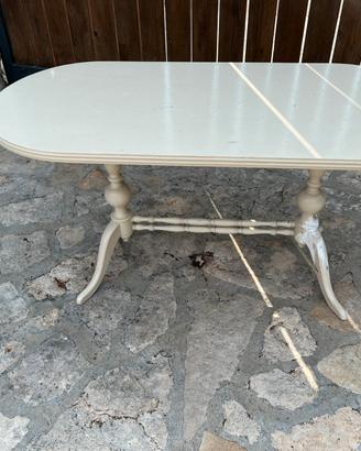 Tavolino bianco tavolo shabby vintage