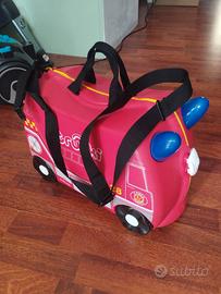 Valigia cavalcabile Trunki Franck Fire Truck