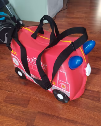 Valigia cavalcabile Trunki Franck Fire Truck