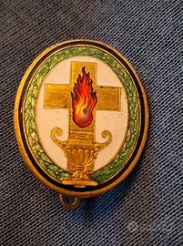 Distintivo d'epoca smaltato marcato Johnson Milano