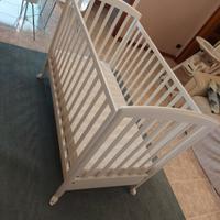 Lettino in legno bimbi +materasso e coprimaterasso
