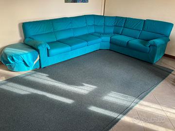 Divano angolare 6 posti in cotone