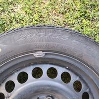 gomme e cerchi ferro da 16  mercedes 