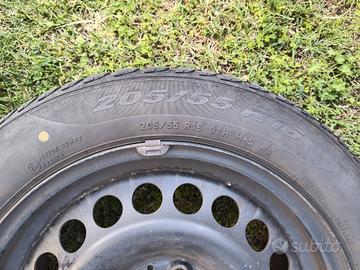 gomme e cerchi ferro da 16  mercedes 