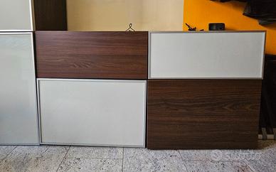 Mobile Ikea 2 ante e 2 cassetti marrone-nero