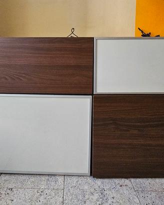 Mobile Ikea 2 ante e 2 cassetti marrone-nero