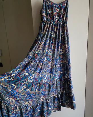 Vestito lungo fantasia floreale