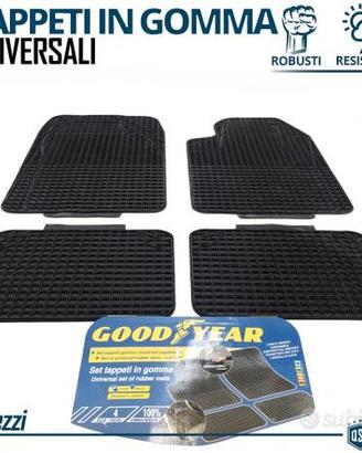 Set Tappetini Auto in GOMMA GOODYEAR Sagomabili