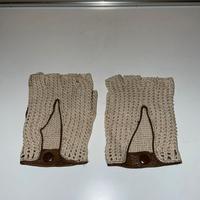 GUANTI DA GUIDA IN PELLE  E COTONE