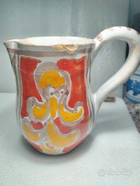 Caraffa/Brocca Artigianale in Ceramica  Firmata