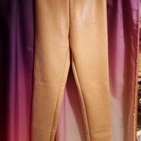 pantaloni a vita alta skinny colore carne rosa cip