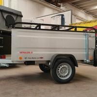 Carrello rimorchio auto con coperchio