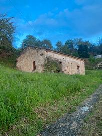 Fabbricato rurale con terreni - panorama mare