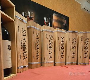Verticale dal 2002 al 2008 Sassicaia Magnum 1.5 lt