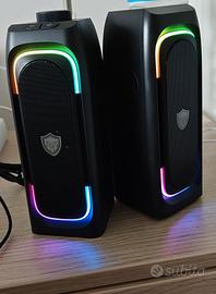 ALTOPARLANTI GAMING AUX PER PC E TELEFONO