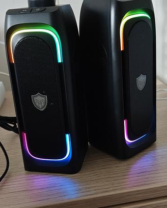 ALTOPARLANTI GAMING AUX PER PC E TELEFONO