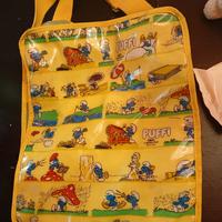 borsa puffi cartella vintage 