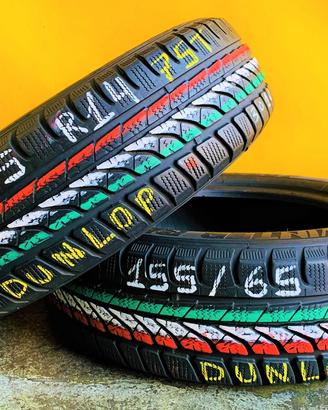 X2: Invernali 155/65R14 75T -DUNLOP- al 70%