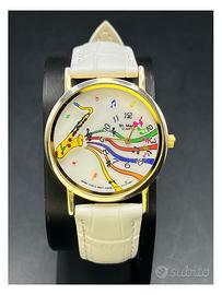 Orologio St. Marc Sax Musicale Bianco Gold