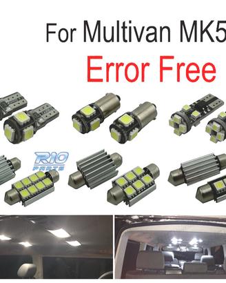 KIT 18 LAMPADE LED INTERNE PER VOLKSWAGEN VW MULTI