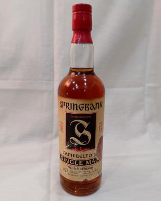 Springbank 12 years Red Thistle Cardo Rosso 1969