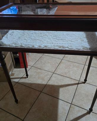 Vetrinetta da salotto in legno completo di anta