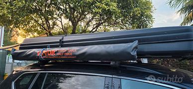 Tenda da tetto auto con  tendalino 