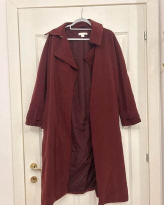 Giacca lunga H&M Bordeaux