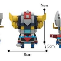 GOLDRAKE MAZINGA BrickHeadz costruzioni tipo Lego
