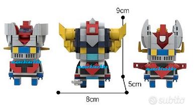 GOLDRAKE MAZINGA BrickHeadz costruzioni tipo Lego