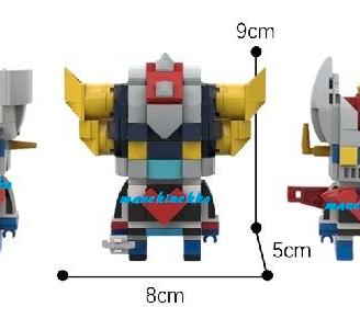 GOLDRAKE MAZINGA BrickHeadz costruzioni tipo Lego