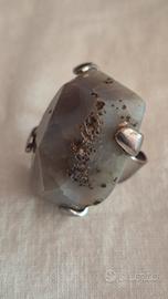grande anello agata regolabile