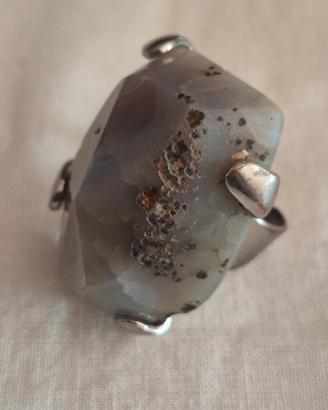 grande anello agata regolabile