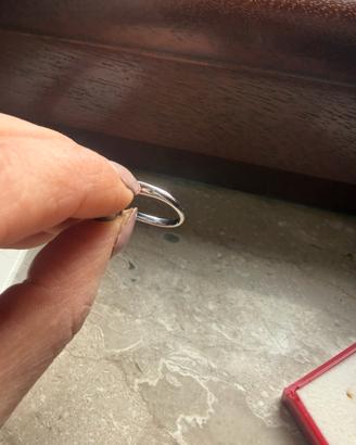 Anello in oro bianco e perla di tahiti